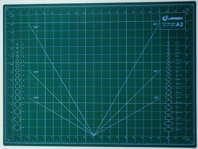 Коврик раскройный Larsen/Ларсен А2 600х450х3 мм, трехслойный