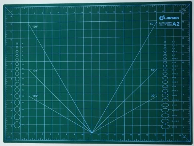 Коврик раскройный Larsen/Ларсен А2 600х450х3 мм, трехслойный